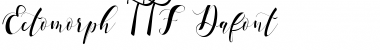 Ectomorph Regular Font Title Preview