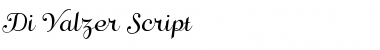 Di-Valzer Regular Font Title Preview