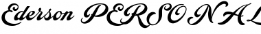 Ederson PERSONAL USE ONLY Regular Font Title Preview