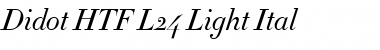 Didot-HTF-L24-Light-Ital Medium Italic Font Title Preview