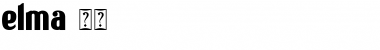 elma 03 Regular Font Title Preview