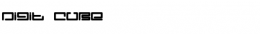 Digit Cube Font Title Preview