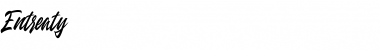 Entreaty Regular Font Title Preview
