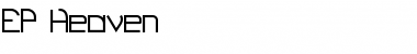 EP Heaven Heaven Font Title Preview