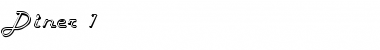 Diner 1 Regular Font Title Preview