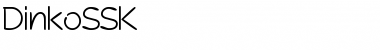 DinkoSSK Regular Font Title Preview