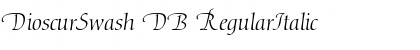 DioscurSwash DB RegularItalic Font Title Preview