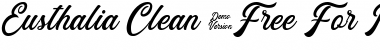 Eusthalia Clean Regular Font Title Preview