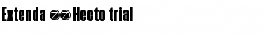 Extenda Trial 40 Hecto Font Title Preview