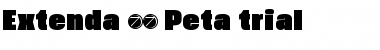 Extenda Trial 70 Peta Font Title Preview