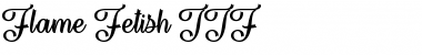 Flame Fetish Regular Font Title Preview