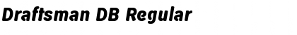 Draftsman DB Regular Font Title Preview