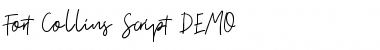 Fort Collins Script DEMO Regular Font Title Preview