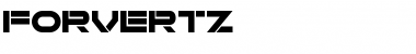 Forvertz Regular Font Title Preview