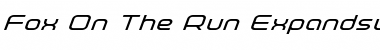 Fox on the Run Expanded Super-Italic Expanded Italic Font Title Preview