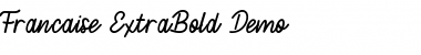 Francais ExtraBold demo ExtraBold Font Title Preview