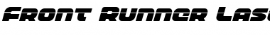 Front Runner Laser Italic Italic Font Title Preview
