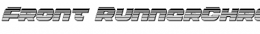 Front Runner Chrome Italic Italic Font Title Preview