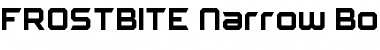 FROSTBITE Narrow Bold Font Title Preview