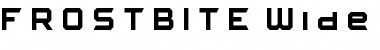 FROSTBITE Wide Bold Font Title Preview