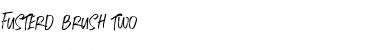 Fusterd Brush Two Regular Font Title Preview