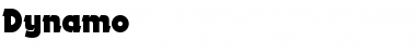 Dynamo Regular Font Title Preview