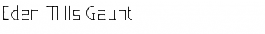 Eden Mills Gaunt Regular Font Title Preview
