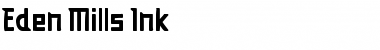 Eden Mills Ink Regular Font Title Preview