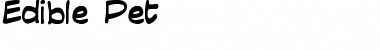Edible Pet Regular Font Title Preview