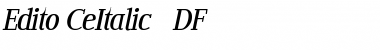 Edito CeItalic Regular Font Title Preview
