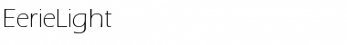 EerieLight Regular Font Title Preview