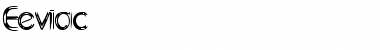 Eeviac Regular Font Title Preview