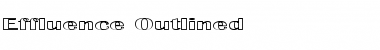 Effluence Outlined Font Title Preview