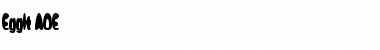EggIt AOE Regular Font Title Preview