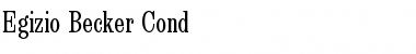 Egizio Becker Cond Regular Font Title Preview