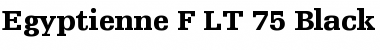 EgyptienneF LT Black Regular Font Title Preview
