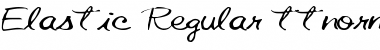 Elastic Regular Font Title Preview