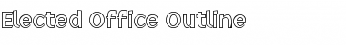 Elected Office Outline Regular Font Title Preview