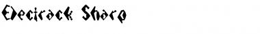 Electrack Sharp Font Title Preview