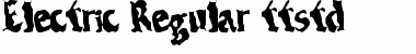 Electric Regular Font Title Preview