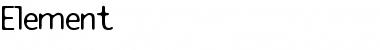 Element Regular Font Title Preview