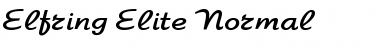 Elfring-Elite Normal Font Title Preview
