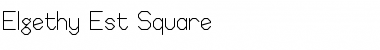 Elgethy Est Square Regular Font Title Preview