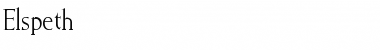 Elspeth Regular Font Title Preview