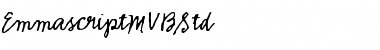 Emmascript MVB Std Regular Font Title Preview
