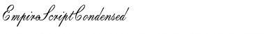 EmpireScriptCondensed Regular Font Title Preview