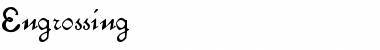 Engrossing Regular Font Title Preview