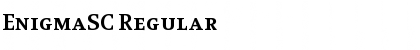 EnigmaSC Regular Font Title Preview
