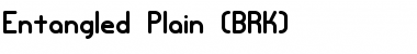 Entangled Plain (BRK) Normal Font Title Preview