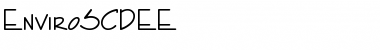EnviroSCDEE Regular Font Title Preview